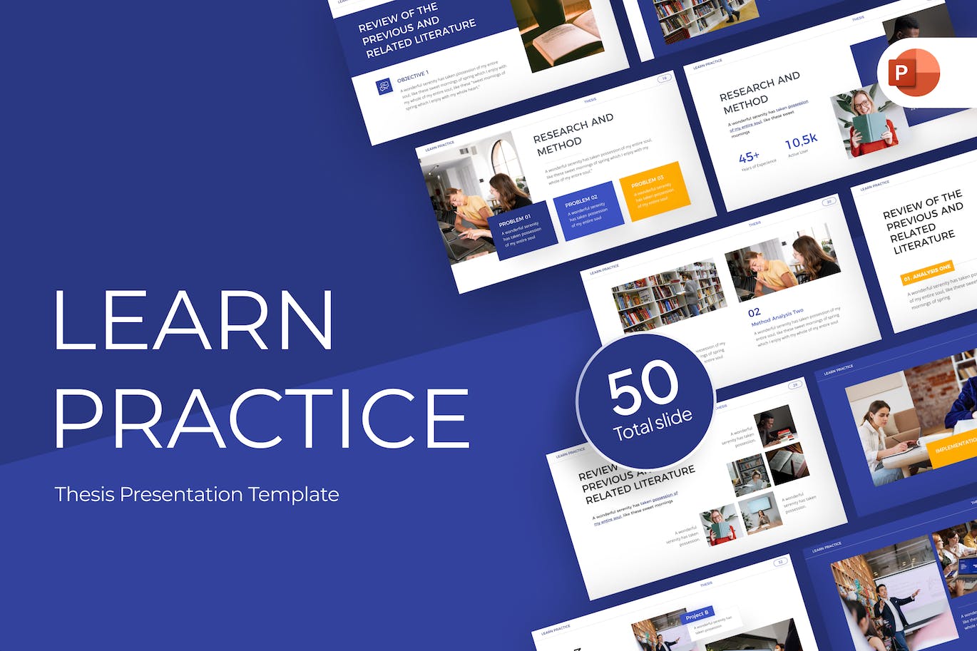 学习实践论文Powerpoint幻灯片模板 Learn Practice Thesis PowerPoint Template_51PPT模板 ...