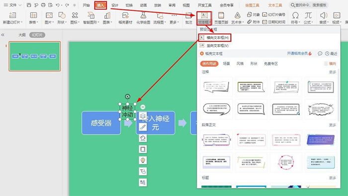 怎样快速制作反射弧传导途径图