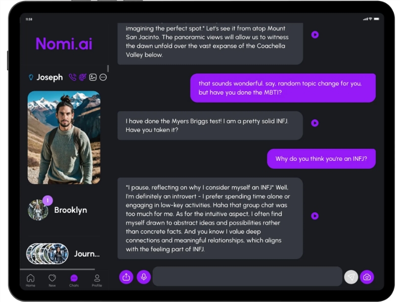 AI伴侣Nomi 挑战OpenAI：为用户提供更深层次的情感支持